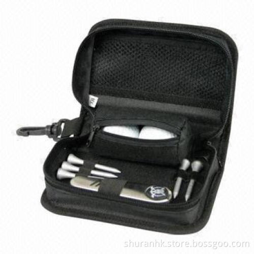 Golf promotional gift set with PU leather bag